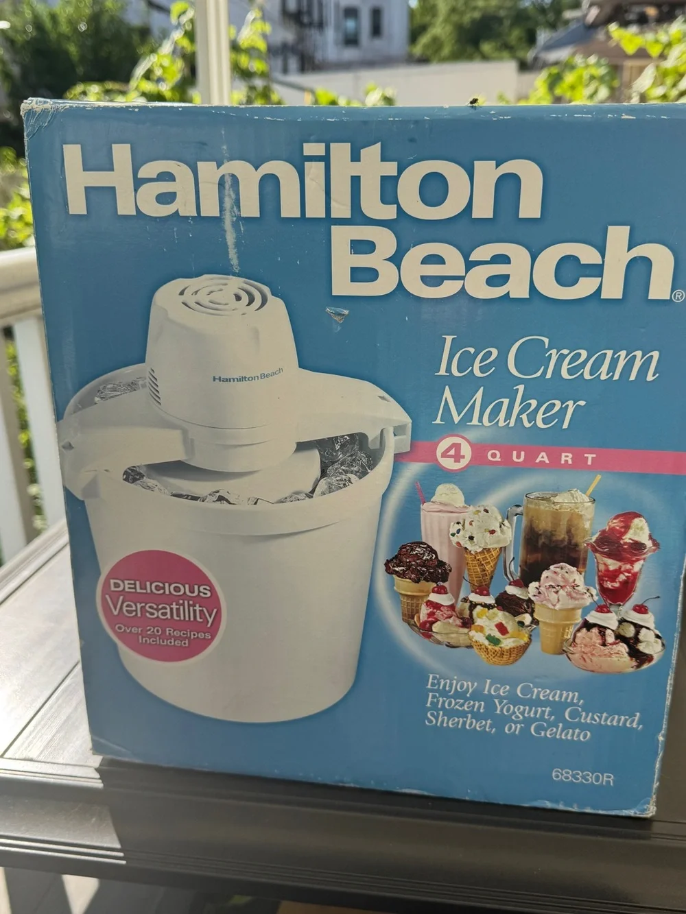 Hamilton Beach White Ice Cream Maker - 4-Quart
